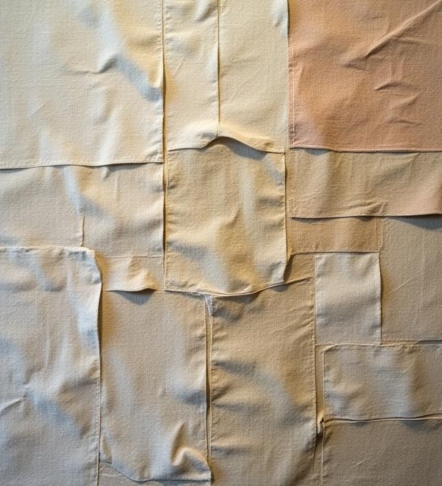 Recycled fabric wall art