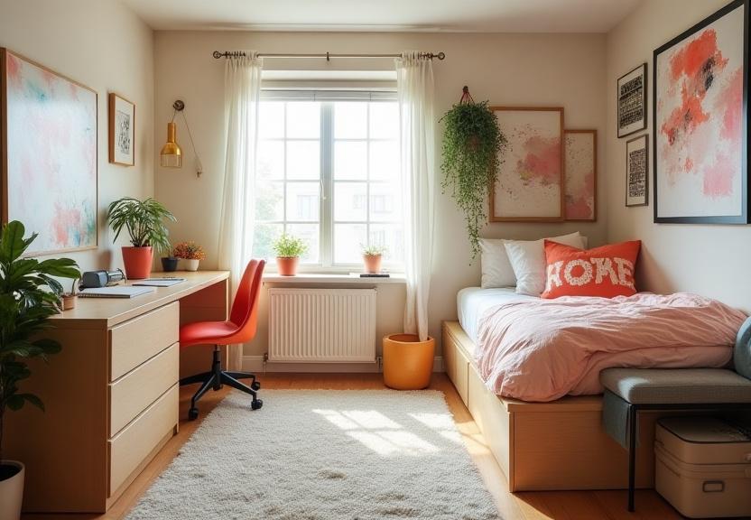 Student dorm room transformation