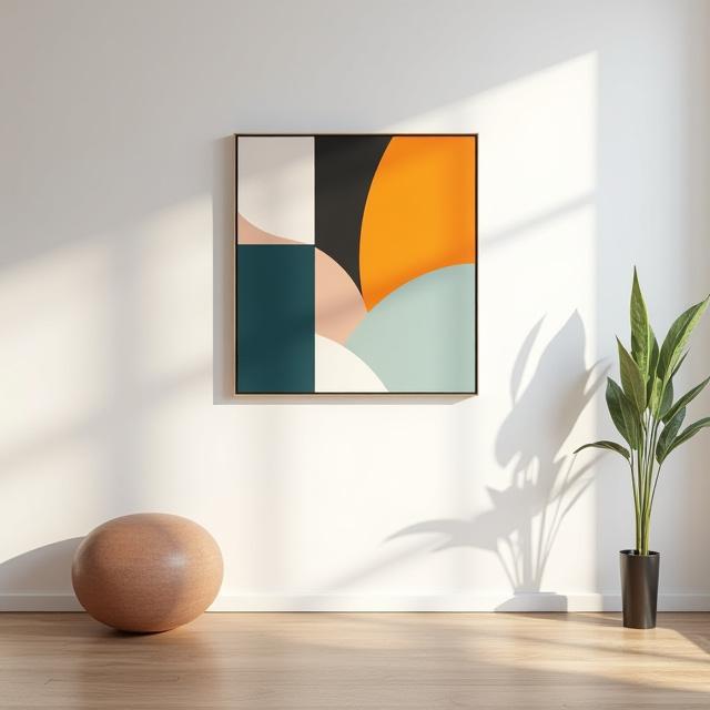 Abstract wall art kit